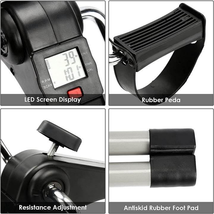 Mini-Home Trainer Fitness Bike Leg Trainer with LCD Display | Kalsten