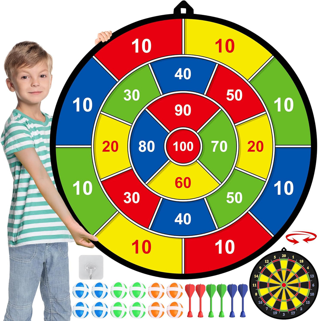 Large Double-Sided Dartboard for Kids – Play, Learn and Relax Kalsten