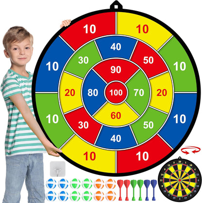 Skanto | Large Double-Sided Dartboard for Kids – Play, Learn, and Relax