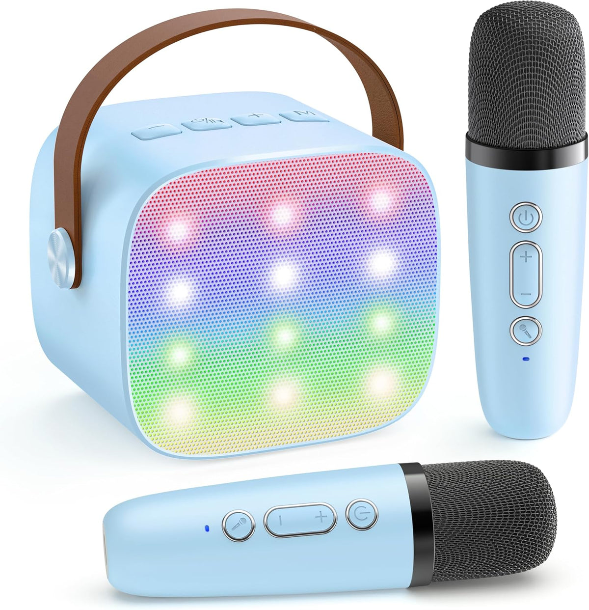 Skanto | Portable Mini Karaoke Machine with Bluetooth Speaker and 2 Wireless Microphones – Veylo