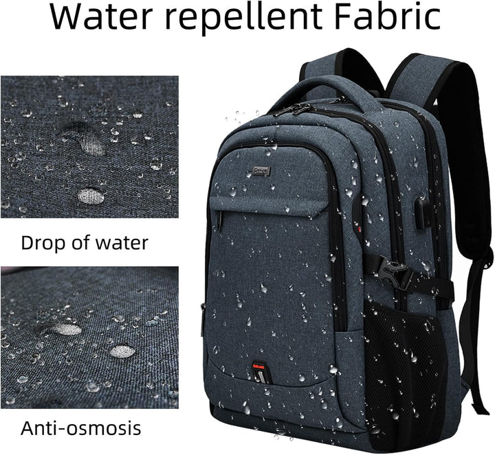 Water-Resistant Travel Laptop Backpack with USB Port & Organised Storage | Kalsten
