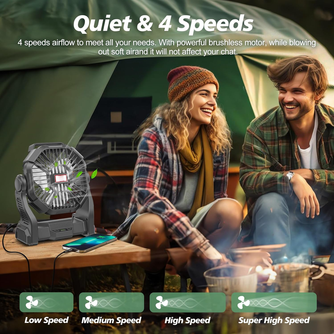 Portable Rechargeable Camping Fan | Kalsten