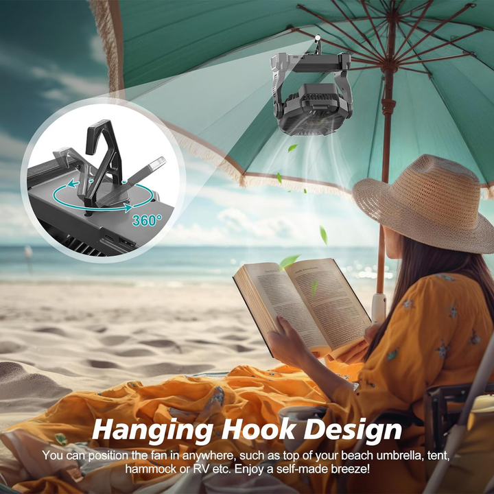 Portable Rechargeable Camping Fan | Kalsten