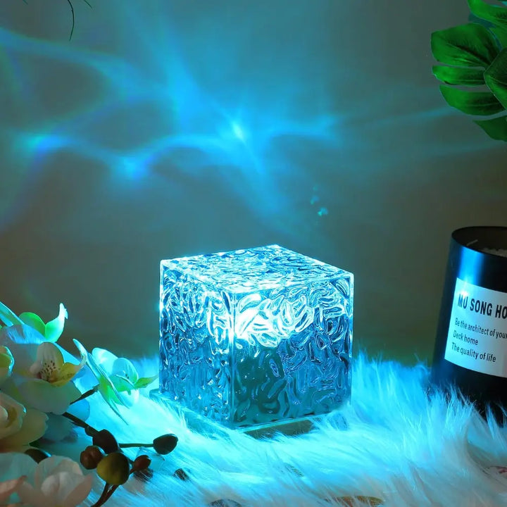 Kalsten | Table Lamp Glass Cube Ambient Light