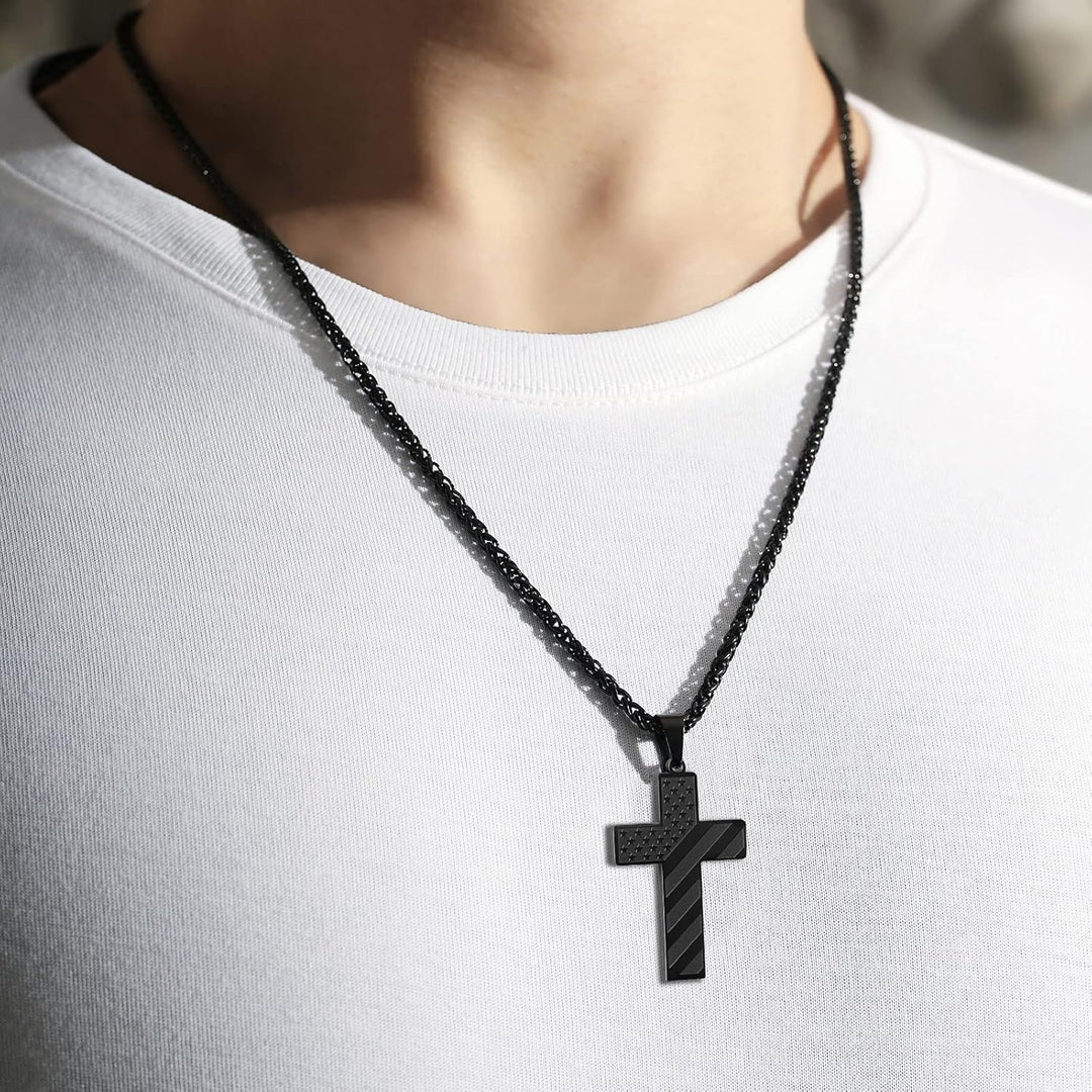 Kalsten | IronPride Cross American Flag Cross Necklace