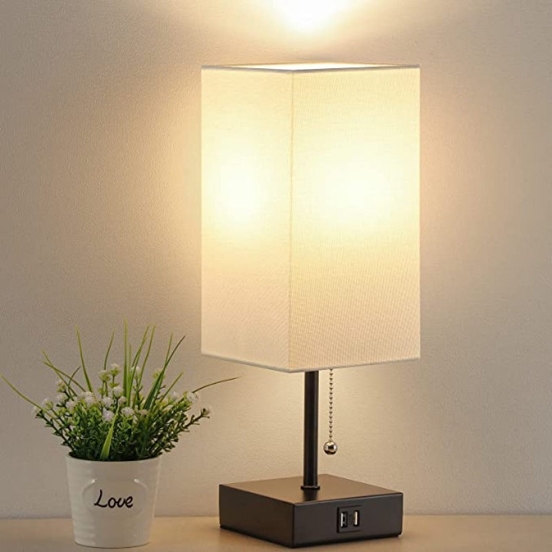 LumiCharge – Modern Table Lamp with USB Charging Ports | Kalsten