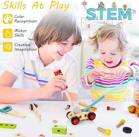 Wooden Tool Set - Discover Creative Play Fun for Children Kalsten