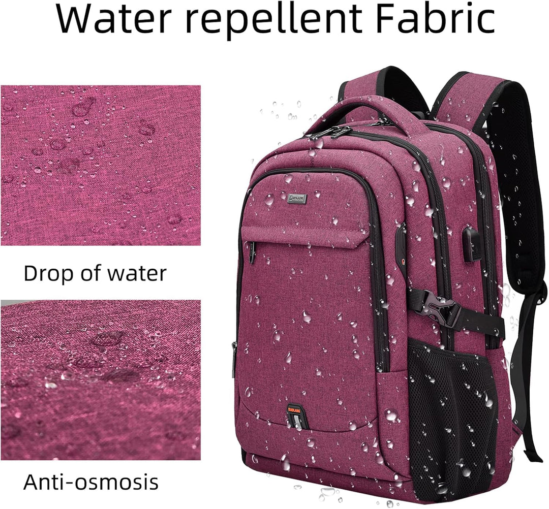 Water-Resistant Travel Laptop Backpack with USB Port & Organised Storage | Kalsten