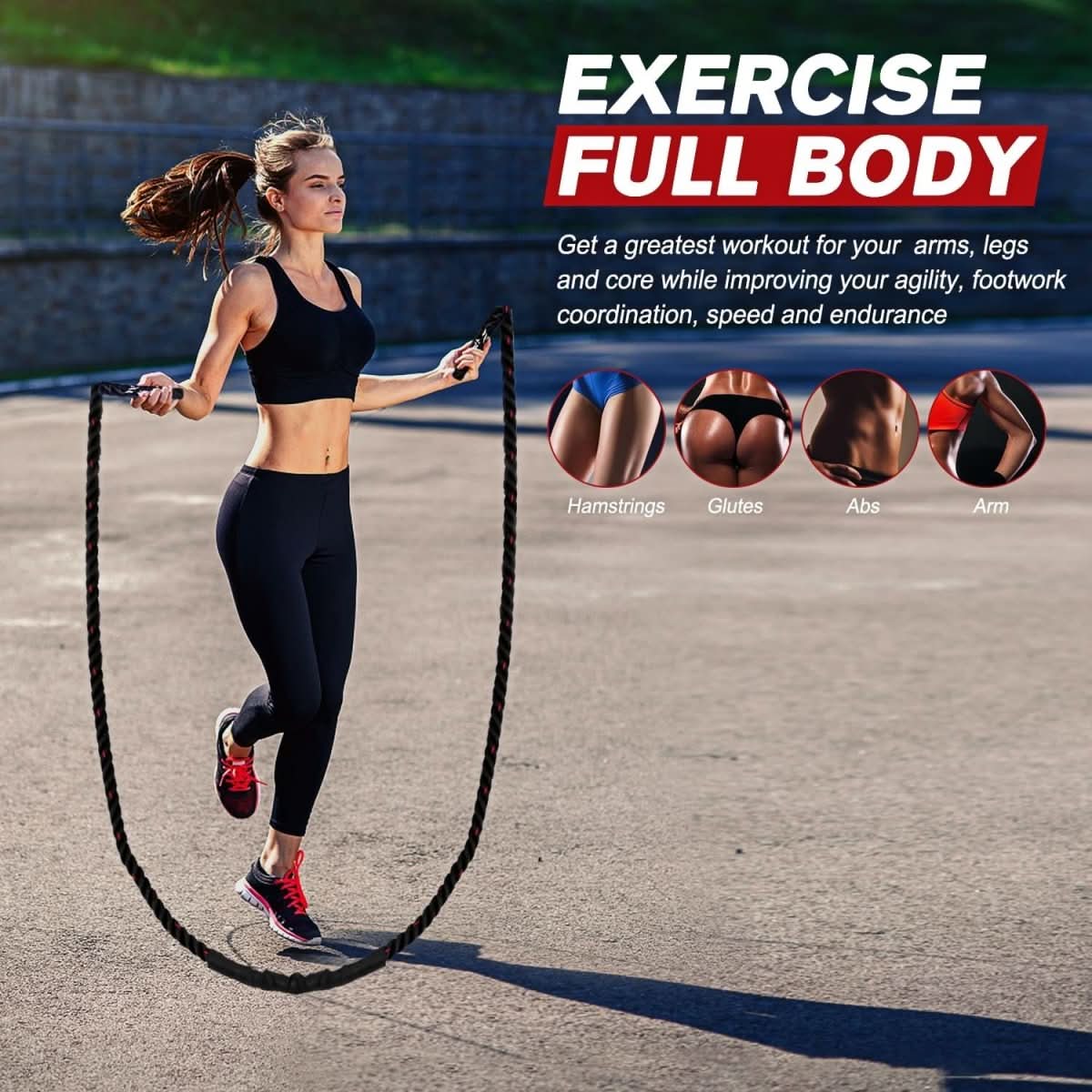 BowLift | Adjustable weight jump rope for cardio & strength training