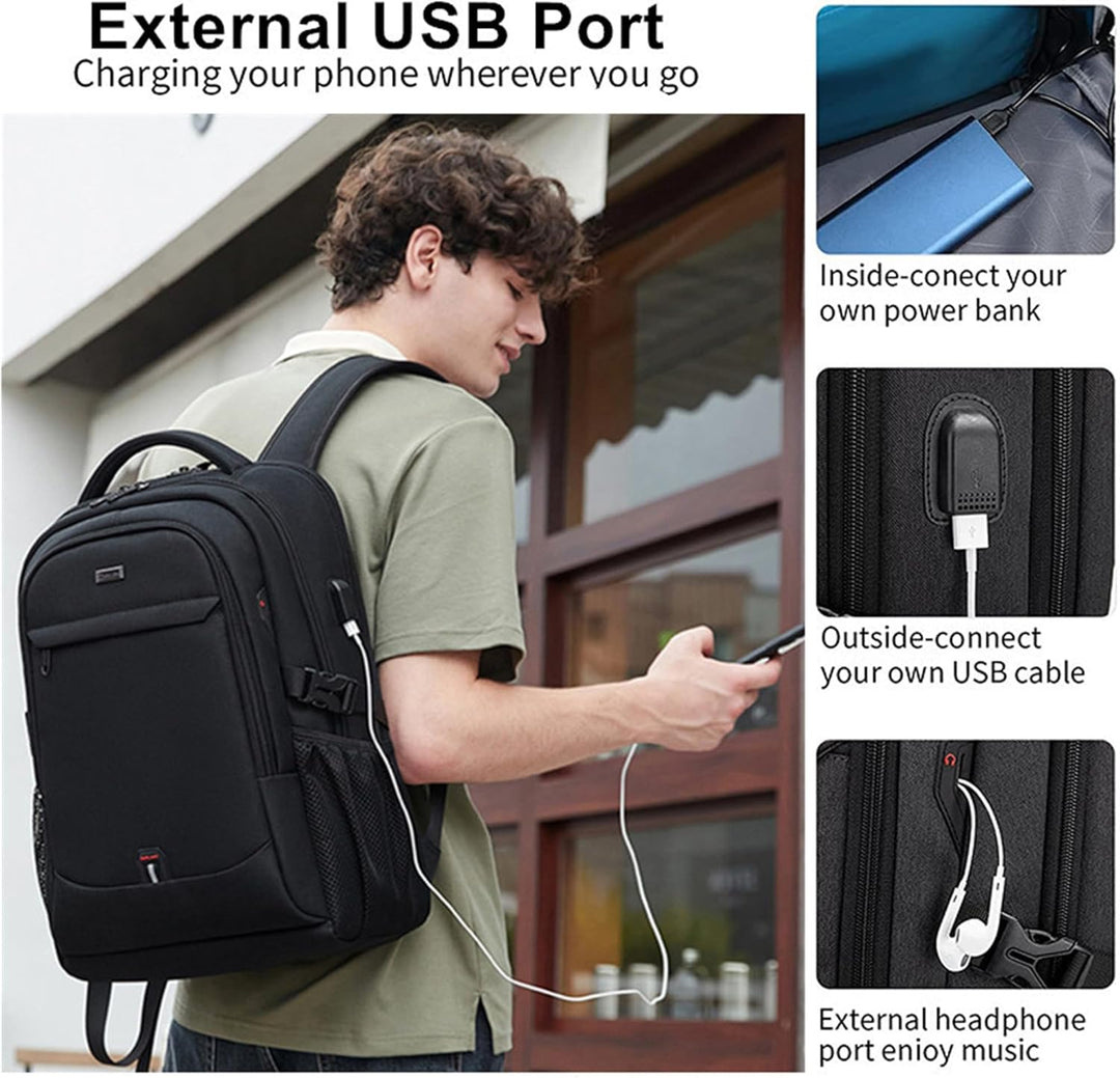 Water-Resistant Laptop & Travel Backpack with Organised Compartments | Kalsten