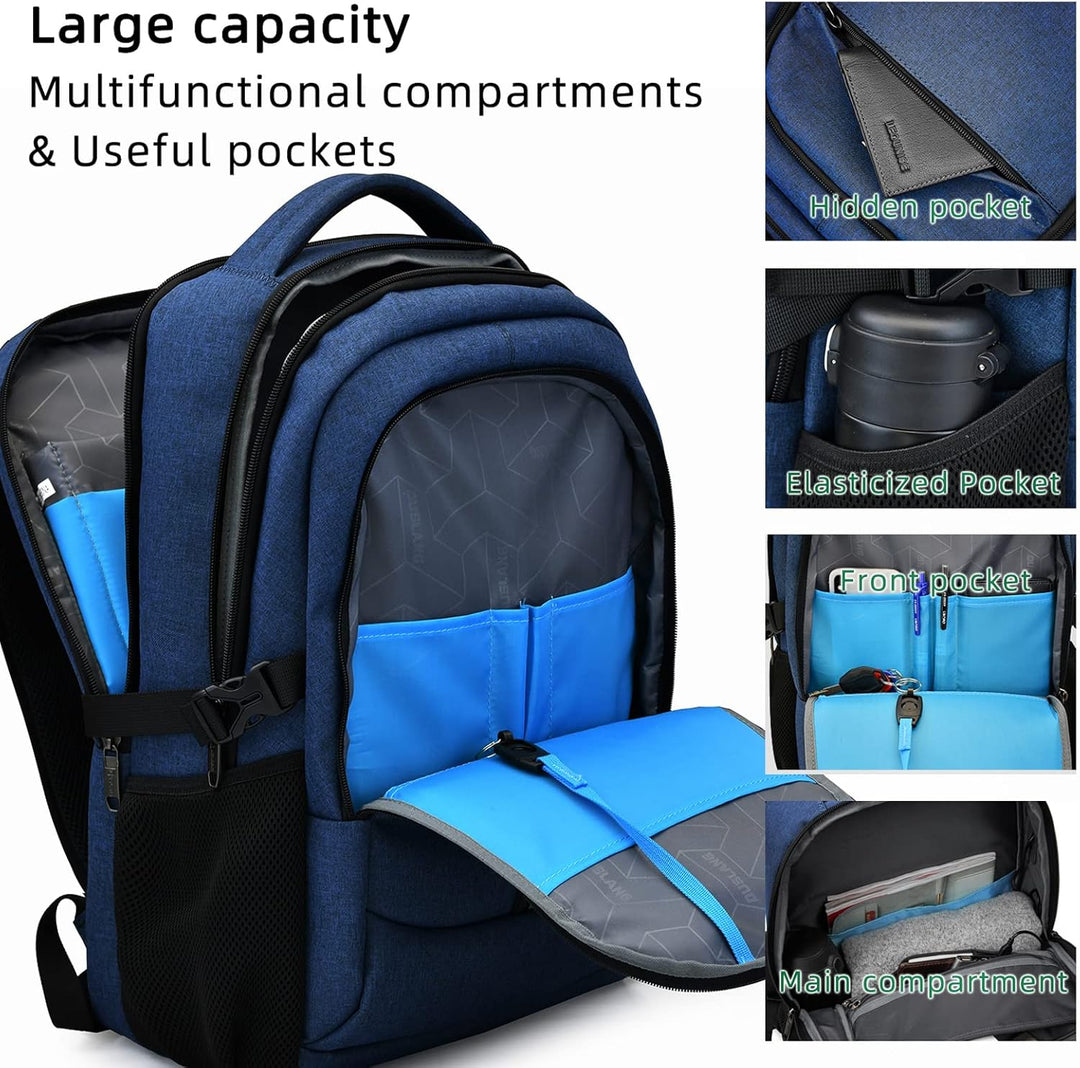Water-Resistant Travel Laptop Backpack with USB Port & Organised Storage | Kalsten