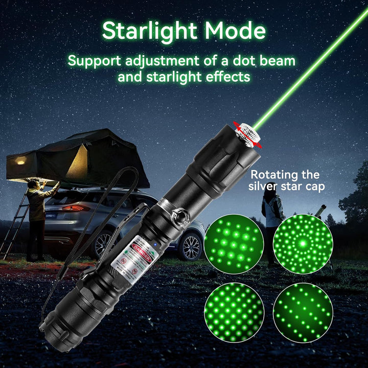 Kalsten | Flashlight Rechargeable Green Outdoor LED Torch