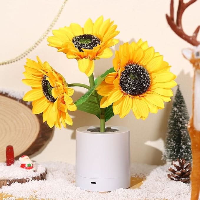 Shimmering Sunflower LED Table Lamp | Kalsten