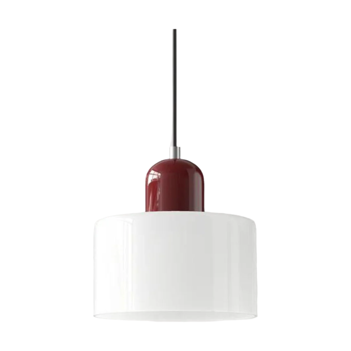 Glass pendant light – Elegant cylindrical pendant light for cozy living spaces | Kalsten