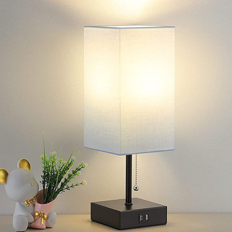 LumiCharge – Modern Table Lamp with USB Charging Ports | Kalsten