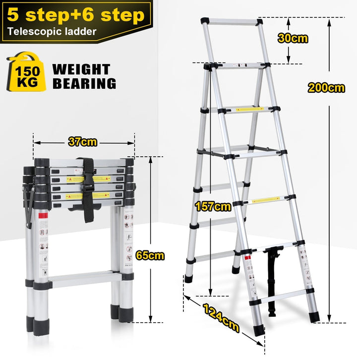 Telescoping ladder Folding ladder A-frame | Kalsten