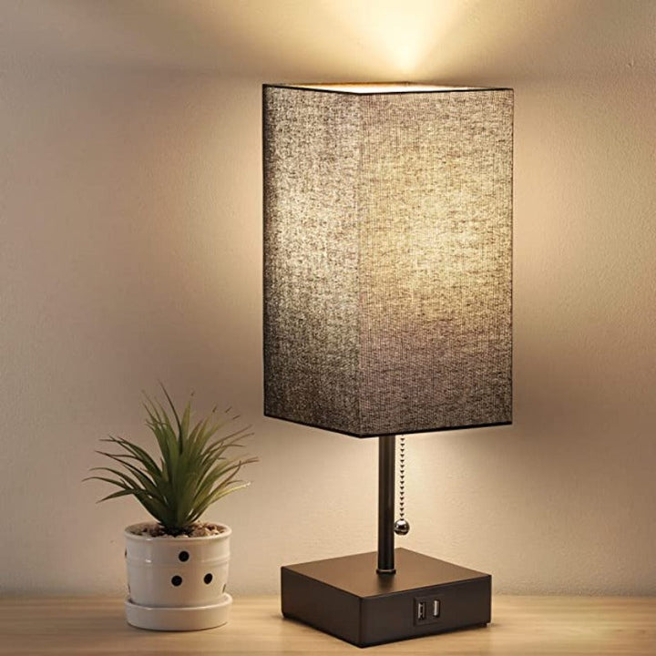 LumiCharge – Modern Table Lamp with USB Charging Ports | Kalsten