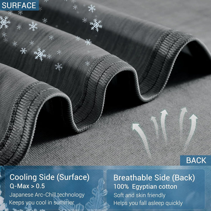 Black Cooling Blanket –  3.0, Q-Max>0.5, Multi-Size Options | Kalsten