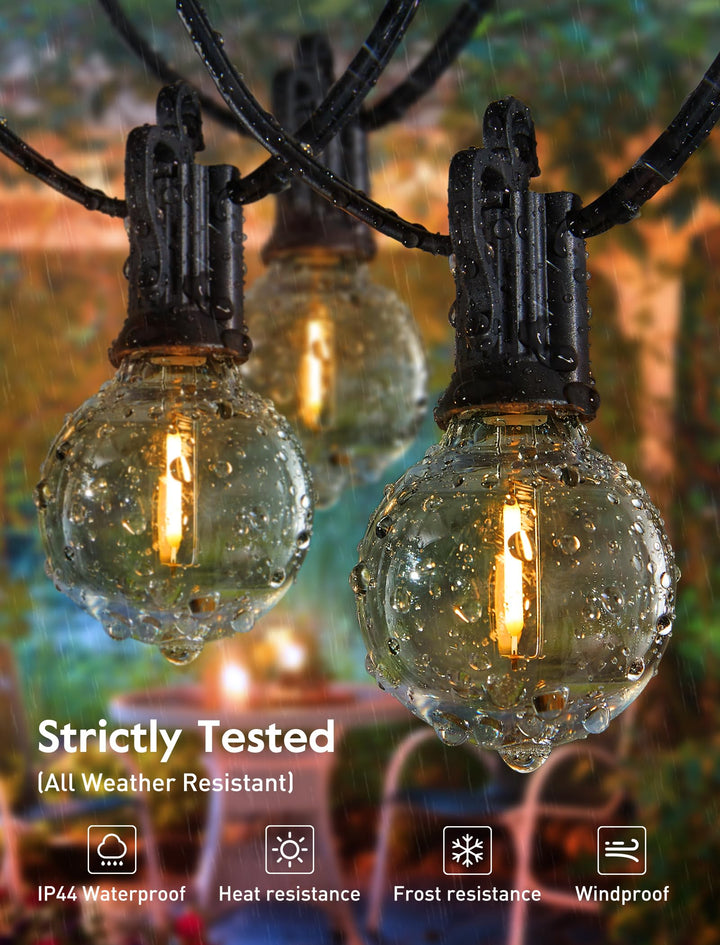 Outdoor G40 LED String Lights – Shatterproof