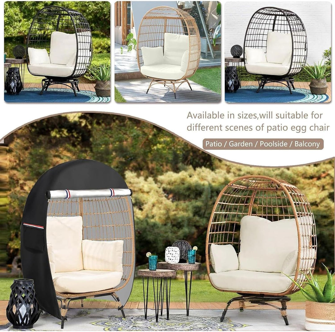 Kalsten | Waterproof Egg Chair Cover with Double Zipper – Solara