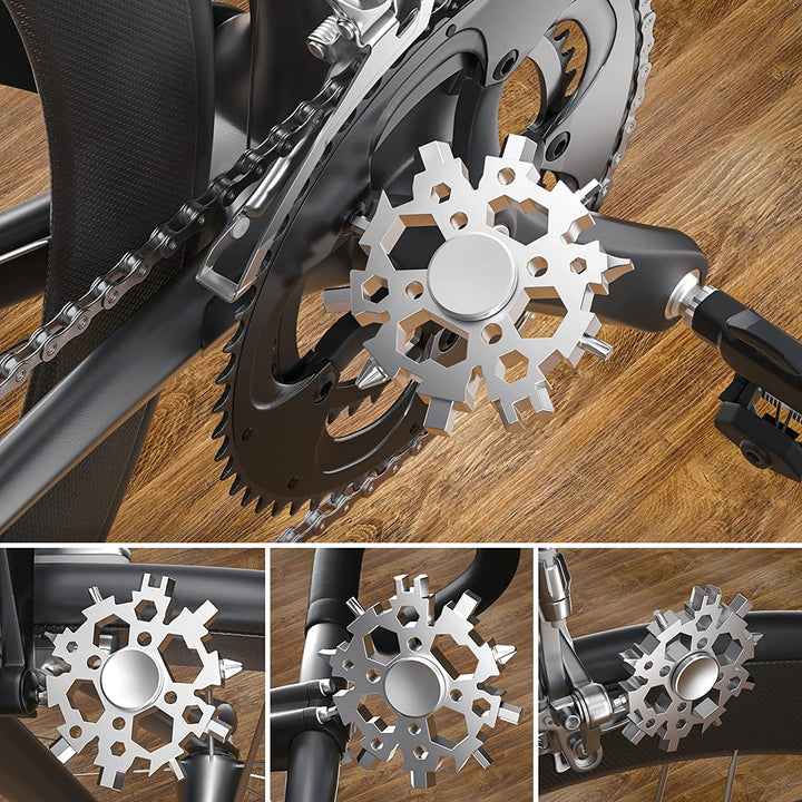 22-in-1 Snowflake Multi-Tool With Fidget Spinner | Kalsten