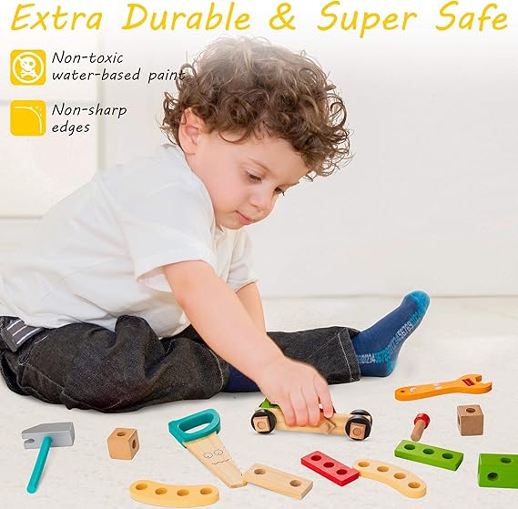 Wooden Tool Set - Discover Creative Play Fun for Children Kalsten