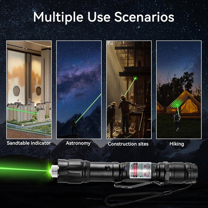 Kalsten | Flashlight Rechargeable Green Outdoor LED Torch