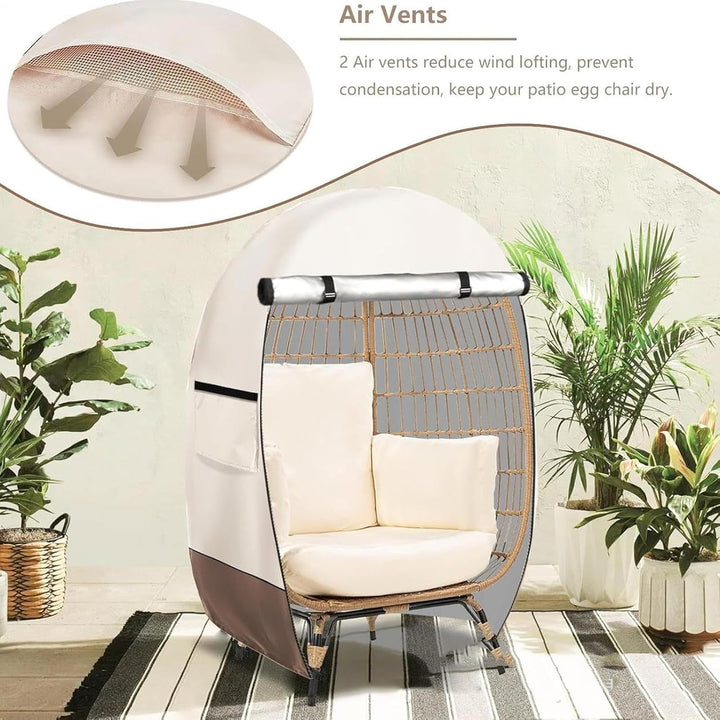 Kalsten | Waterproof Egg Chair Cover with Double Zipper – Solara
