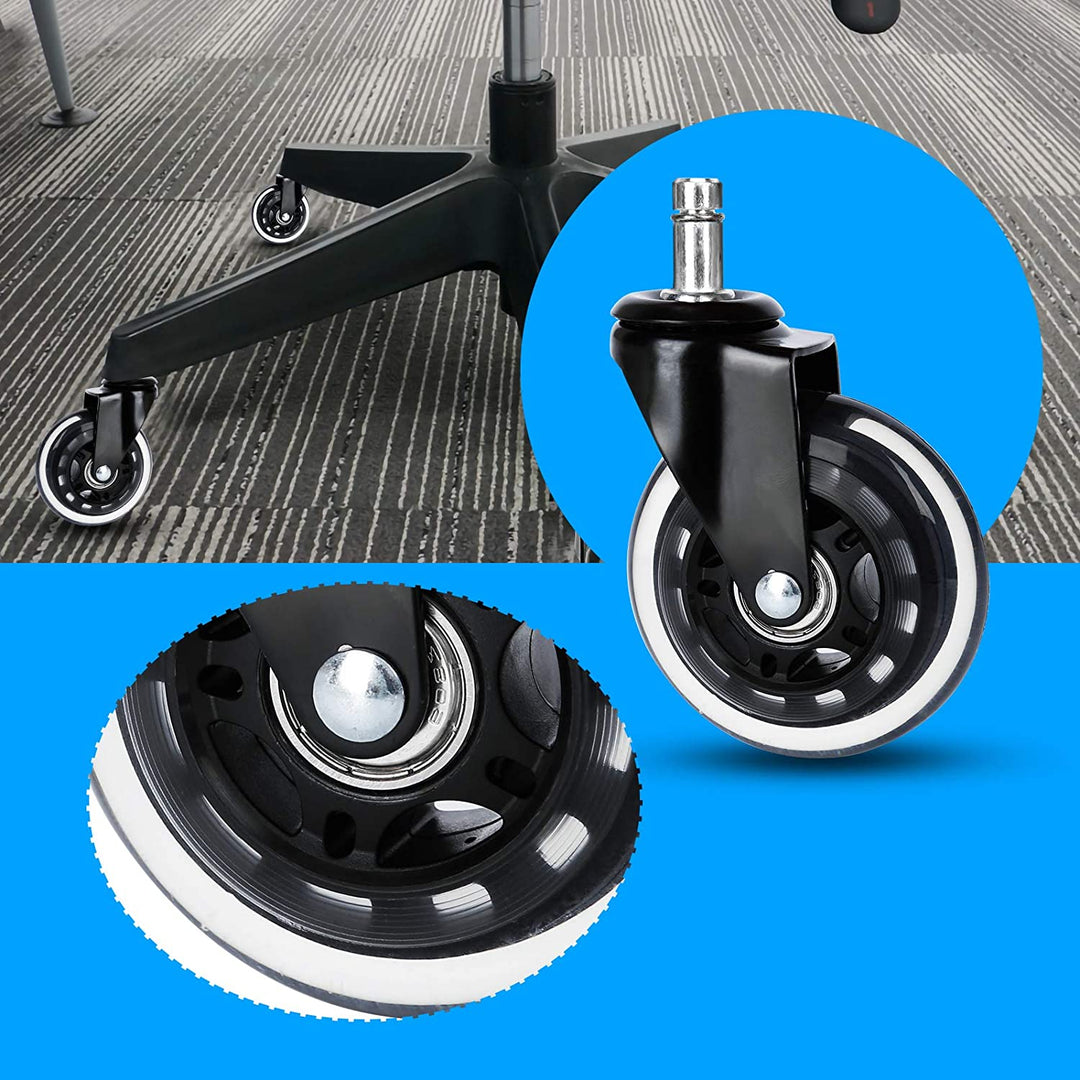 5X Set Heart Floor Rollers Office Chair Wheels | Kalsten