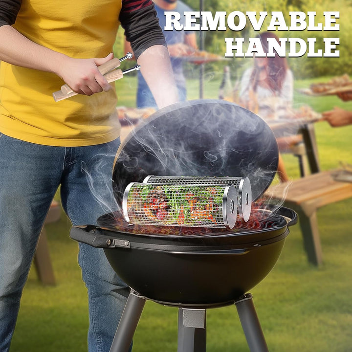 Kalsten | Premium Grill Baskets | Stainless Steel BBQ Tool for Outdoor Cooking
