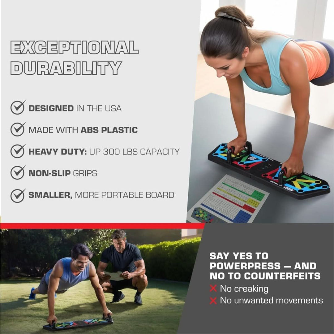 Kalsten | Foldable push-up board with 30 training positions for targeted muscle training