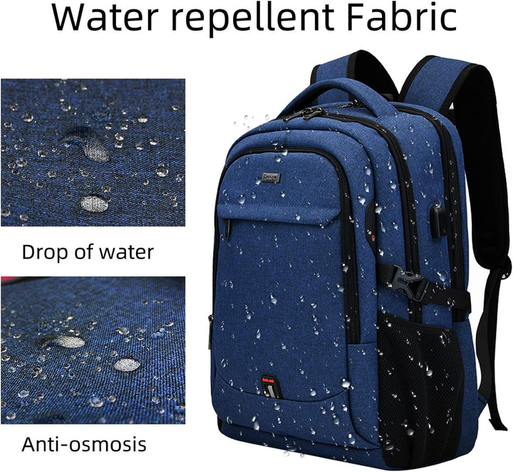 Water-Resistant Travel Laptop Backpack with USB Port & Organised Storage | Kalsten