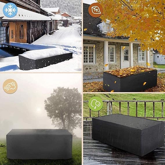 Waterproof Garden Furniture Cover – Black Kalsten