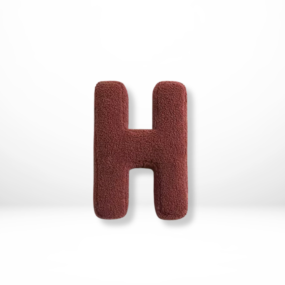Kalsten | Velvet Alphabet Decorative Cushion With Letters A To Z