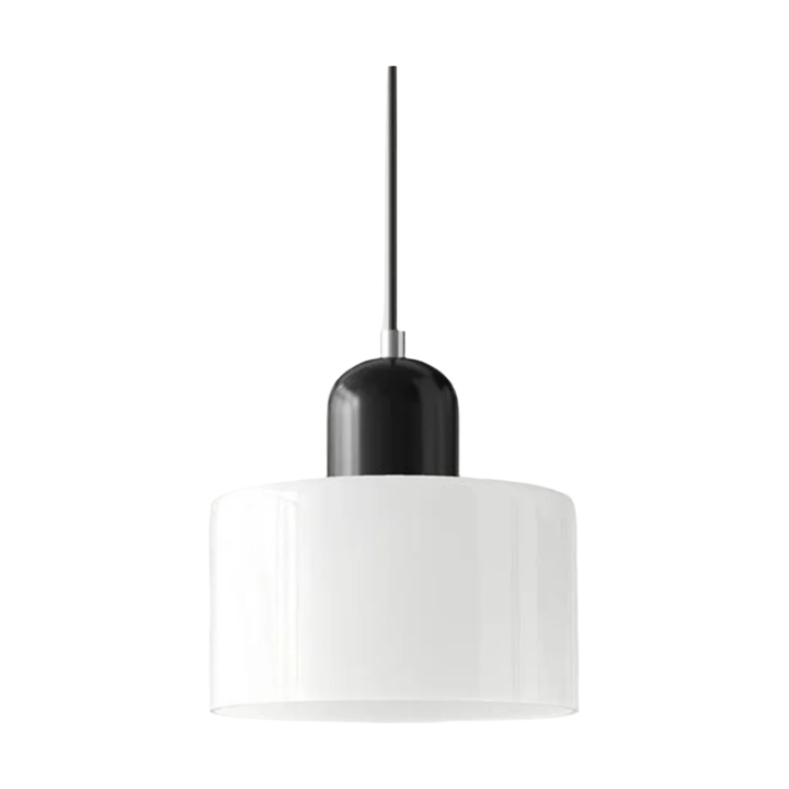 Glass pendant light – Elegant cylindrical pendant light for cozy living spaces | Kalsten