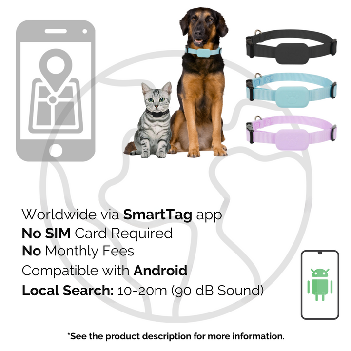 Kalsten | AnimalTracker Mini – Smart Dog and Cat Bluetooth Collar Tracker
