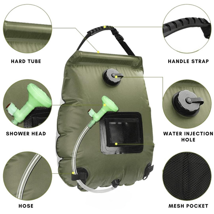 SolarFlow Portable Shower — Experience warm freedom and freshness wherever adventure calls | Kalsten