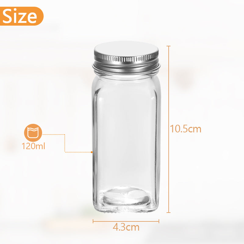 Flip Top Spice Bottle Spice Container 12 Pieces | Kalsten