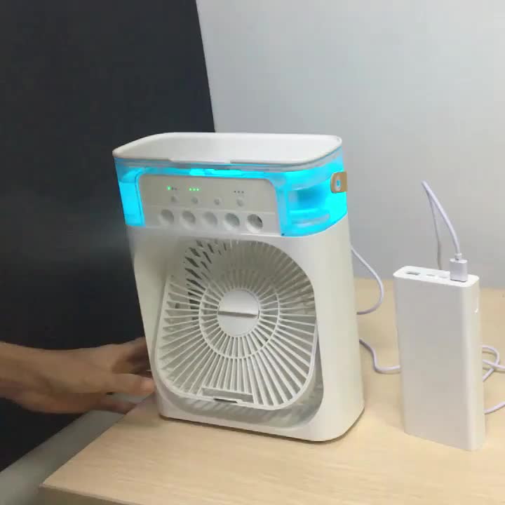5A 2V Portable 600ml Spray Cooler Fan Desk USB Rechargeable Perfume Humidifier Air Conditioning A/C Cooling Fan 3 Wind Speeds | Kalsten