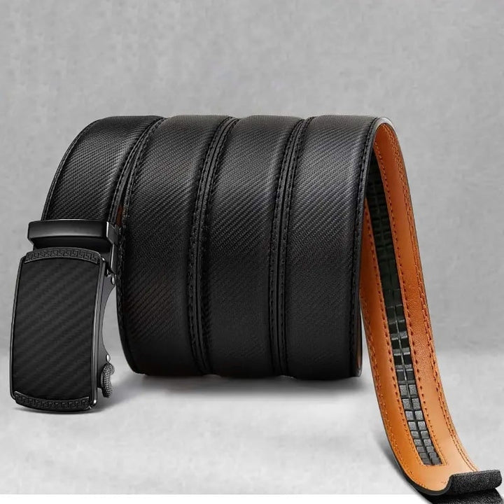Kalsten | Eptchn Leather Ratchet Belt With Adjustable Buckle CrackSlick