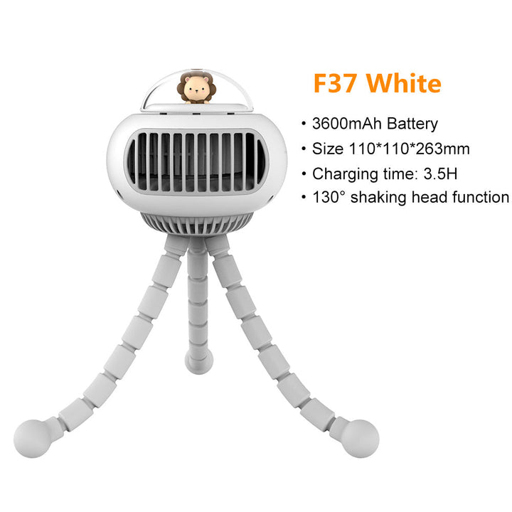 Lovely Cartoon Portable Safe Stroller Fan | Kalsten
