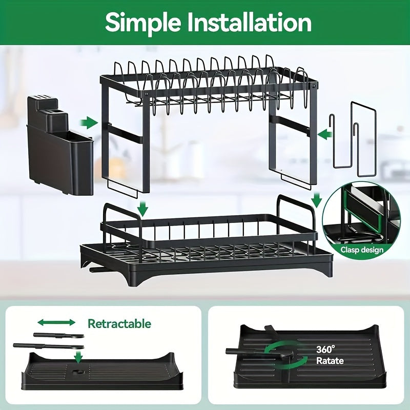 Draining rack 2 tiers with drainage | Kalsten
