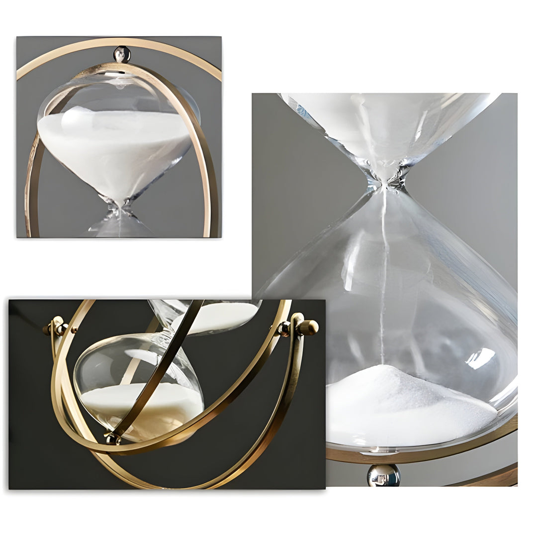 Kalsten | GracefulTime Clock – Luxury Hourglass with Elegant Gold Frame & Timeless Design
