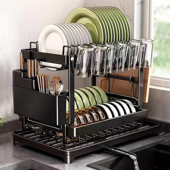 Draining rack 2 tiers with drainage | Kalsten