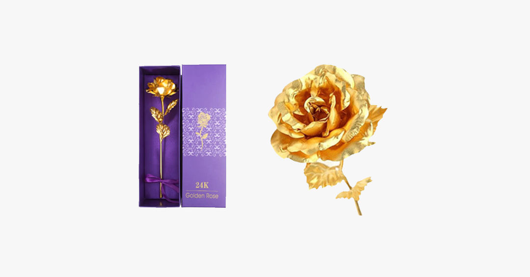 Kalsten | 24K gold-plated real rose with gift box