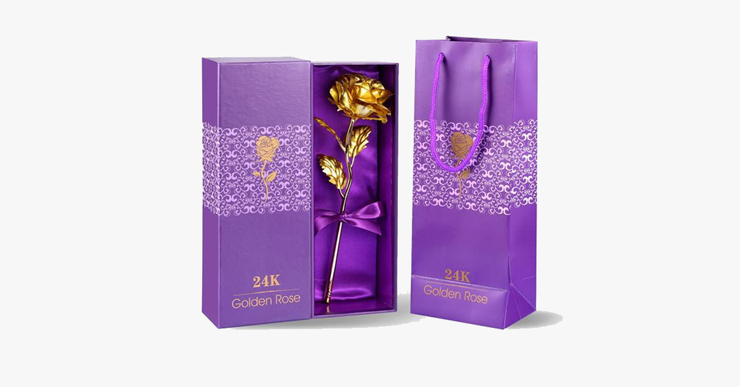 Kalsten | 24K gold-plated real rose with gift box