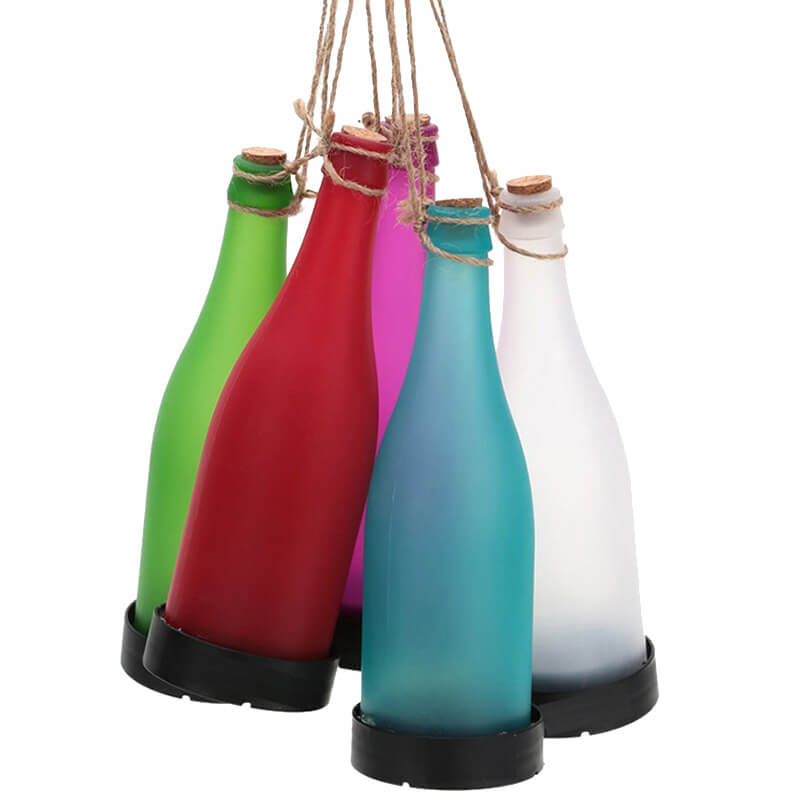 BowLift | 5 Piece Solar Wine Bottle Light Outdoor Decoration Plastic LED Hanging Light