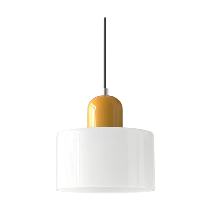 Glass pendant light – Elegant cylindrical pendant light for cozy living spaces | Kalsten