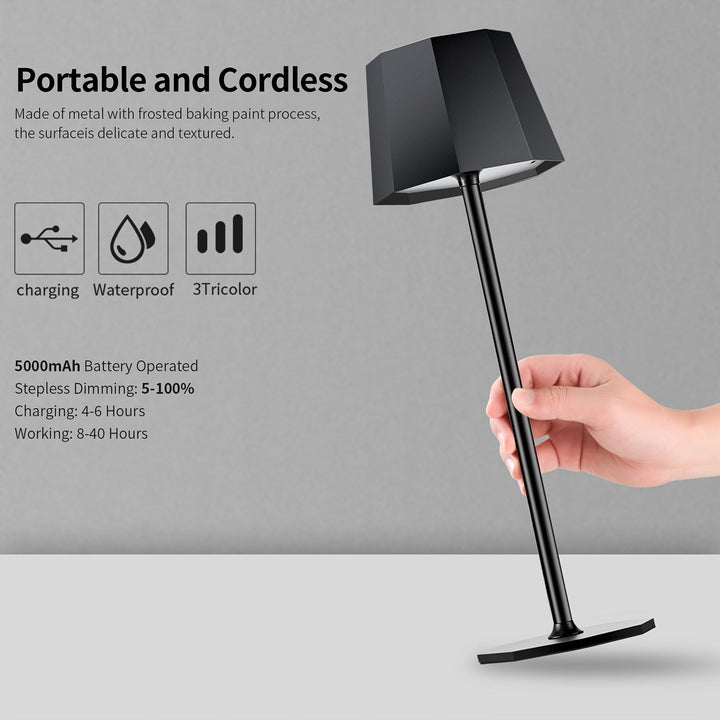 DuoGlow | Battery-Powered 2-Piece Set Cordless Table Lamp Kalsten