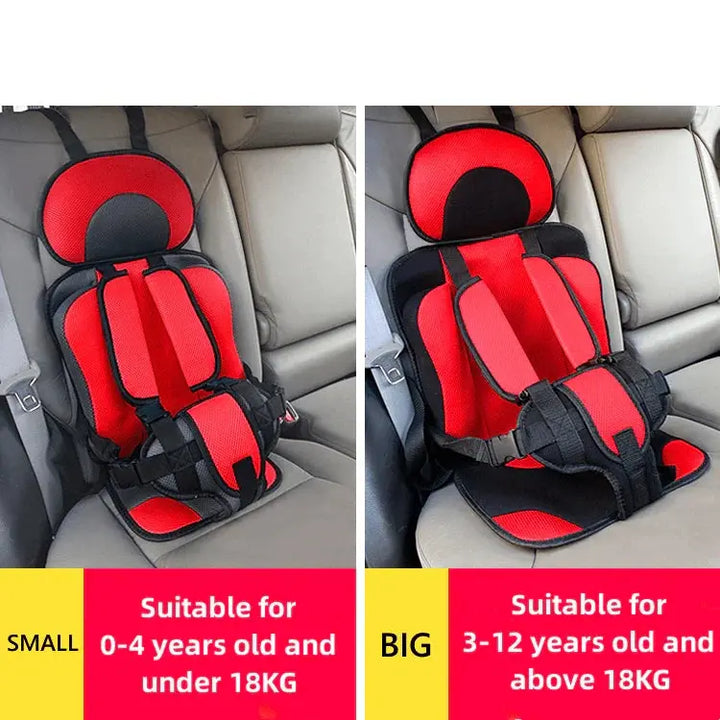 Kalsten | Portable Child Travel Car Seat | Foldable Safety Booster with 5-Point Harness | Ages 0–12 Years